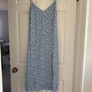 Reformation Floral Printed Midi Length Slip Dress
